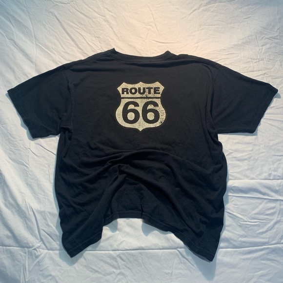 💙 Vintage 90s Route 66 Black Short Sleeve Tee Gildan Size XL - Picture 4 of 8